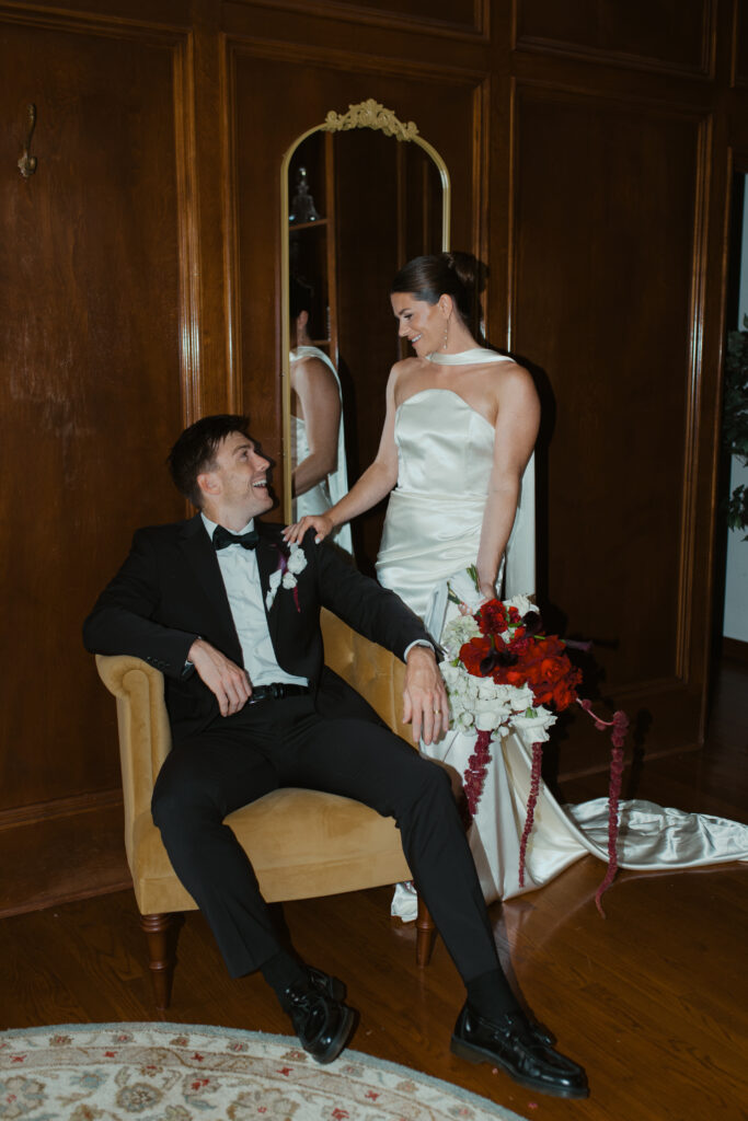 Emotional couple portrait during luxury editorial wedding inspiration shoot
Intimate couple moment during romantic styled wedding experience